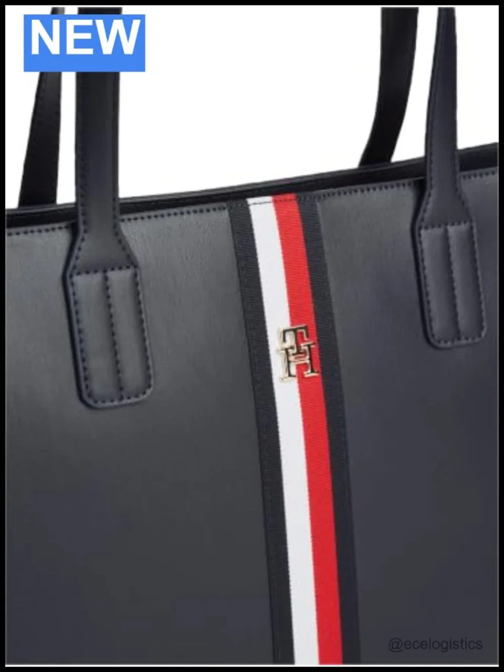 Large Tote Bag with Zipper and Internal Pocket for Women – Polyurethane Handbag